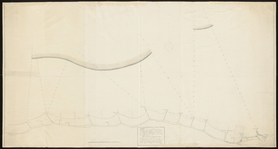 2540 1819. (In duplo.). Kaart van een gedeelte van den Westkapelschen zeedijk en het Zuiderstrand met alle de ...