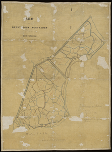 2662 (C. 1841). Kaart van de buurtwegen en voetpaden in de Zuidwatering, 1:20000 1 kaart, calqueerpapier op linnen (1