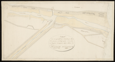 2718 1799. (Kopie door (den ondercommies J. G.) De Koster van 1844.). Kaart van een gedeelte der Middelburgsche haven ...