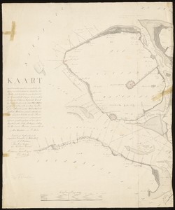 2722 1819. (Authentiek extract.). Kaart van den benedenmond en een gedeelte van de Wester Schelde, het Veergat, het ...