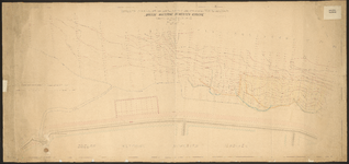 K-463 Kaart van den zeedijk en vooroever tusschen dijkpalen 7-19, met peilingen 1881 en 1890