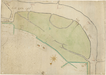 K-51 1777. Schorrengebied gelegen voor de Watering van Cadzand en het Kleyn Lodijkenpolderken, strekkende van het Fort ...