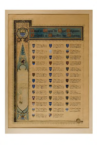 WS3649 Namen en wapens van de Opper Dijkgraven, Presidenten en Voorzitters van Schouwen van 1485 tot 1902