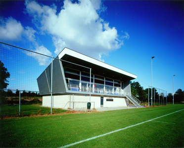 Z-47-1 Clubhuis en tribune rugbyvereniging Oemoemenoe op Sportpark De Voorborch, Breeweg 96c te Middelburg, ontworpen ...