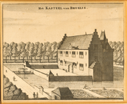 11-1350 Het Kasteel van Bruelis. Het kasteel Bruelis te Kapelle