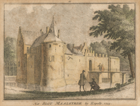 11-1355 Het Slot Maalstede by Kapelle. 1743. Het kasteel Maalstede te Kapelle