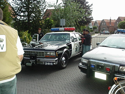 2005KAP3 Een voertuig van de Highway Patrol tijdens de Kapelsedag