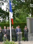 2011KAP40 Toespraak van burgemeester A. Stapelkamp tijdens de herdenking op de Franse militaire begraafplaats te Kapelle