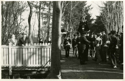 AR-0653-11-010 Renesse. Hoek Laone - Scholderlaan. Strao 1950. Ter hoogte van de woning van burgemeester W.H. Scholder ...