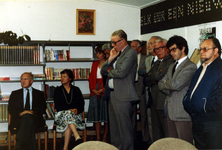 B-0835B Bruinisse . Opening Culturele Stichting visserijmuseum. v.l.n.r: Johannes van den Bos (oud burg. van ...