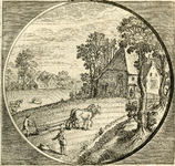 BB-0323-18 Illustratie in de Nederduytsche poëmata van Adriaen Hoffer, p. 189 bij Putrida fertilibus mandat sua semino ...