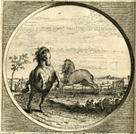 BB-0323-19 Illustratie in de Nederduytsche poëmata van Adriaen Hoffer, p. 200 bij Urit miserum gloria pectus. / ... Een ...