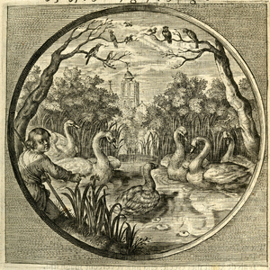BB-0323-3 Illustratie in de Nederduytsche poëmata van Adriaen Hoffer, verschenen in 1635, direct na de titelplaat. In ...