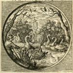 BB-0323-3 Illustratie in de Nederduytsche poëmata van Adriaen Hoffer, verschenen in 1635, direct na de titelplaat. In ...
