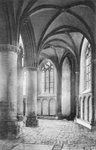 BRO-1157 Brouwershaven. Interieur van de Nederlands Hervormde St. Nicolaaskerk. Gezicht in het koor.