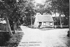 D-0476 Oosterland. Kruising Sint Joostdijk- Oud Heilige Weg. In het midden de woning van Marien Bolle (Marien van ...