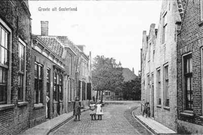 D-0577 Oosterland. Kerkstraat, gezien vanuit het zuiden.