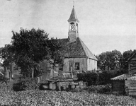 D-0826 Sirjansland. Oude Nederlands Hervormde Kerk (afgebroken 1958) vanaf de noordzijde.