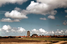 DIA-0170 Zierikzee. Panorama van Zierikzee, gezien vanuit het zuidwesten.