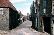 DIA-0345 Zierikzee. Verbornebuurt (na ca. 1875 Karsteil), gezien vanaf de Nieuwe Haven.
