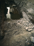 DIA-0695 Zierikzee. Kerkplein. Archeologische opgravingen naar de Sint Lievens Monsterkerk.