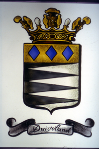 DIA-10864 Nieuwerkerk. Gemeentewapen van de gemeente Duiveland (1961-1996).