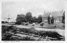 ELK-0024 Elkerzee. Kruisweg. Linksachter molen De Lelie .