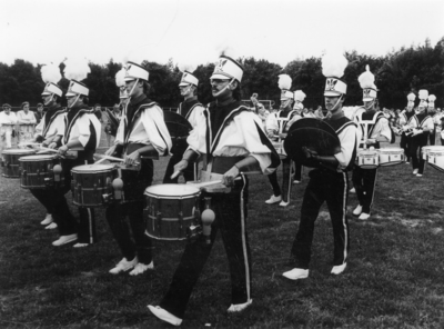 KZN-1660 Renesse. Sportveld Laone. Taptoe Renesse: Drumband Juliana .