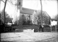 Luber-0010 Noordgouwe. Ring. De Ned. Herv. kerk, gewijd aan de Heilige Driekoningen, in 1462 gebouwd. 1e Helft 19e eeuw ...