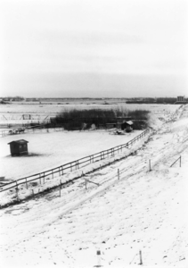 M-0103B Kerkwerve / Flaauwers. Winterlandschap in de buurt van gemaal Prommelsluis .