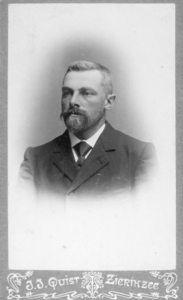 M-0108 Kerkwerve. C.J. Boogerd, burgemeester van Kerkwerve van 1897 tot 1937; secretaris van 1905 tot 1937.