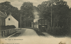 SDB-0088 Schuddebeurs. De tramlijn en tram van de R.T.M.