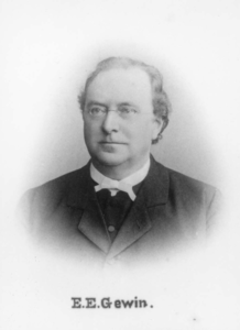SP-0193 Bruinisse. ds. Everard Egidius Gewin (1843-1909). Predikant te Utrecht / administrateur J.C. Balfonds te Bruinisse.