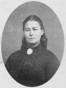 SP-0635 Noordwelle / Oosterland. Krina Maria Hoogenboom (1840-1924). Echtg. van Cornelis Marinus Voorbeitel, burg. van ...
