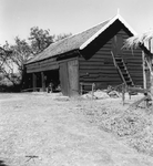 STO-0023 Westenschouwen. Westenschouwseweg. Wagenschuur (waegenuus) op de Toledo's hoeve (afgebroken circa 1975, nu ...