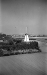 STO-0181 Haamstede. De Haamsteedse korenmolen de Graanhalm , gezien vanaf de Burghse kerktoren of vanaf de watertoren ...