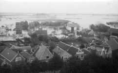 SW-2171 Dreischor. De polder Dreischor, gezien vanaf de kerktoren in noordelijke richting. Op de achtergrond De Papenblok .