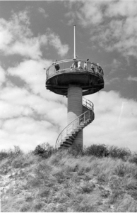 W-0583 Burgh-Haamstede. Adr.van der Weijdeweg. Uitkijktoren / Boswachterij. De uitkijktoren is gebouwd 1938 door de ...