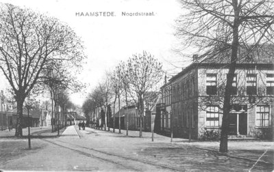 WA-0040 Haamstede. Noordstraat. Rechts Hotel Bom.