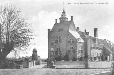 WA-1009 Renesse Moermondsweg Slot Moermond omstreeks 1930