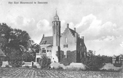 WA-1017 Renesse Moermondsweg Zomerfoto Slot Moermond ca. 1928
