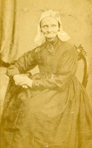 X-0834 Bruinisse. Lena Meerman (ca 1799-1882), geh. 14-01-1818 met Jacob Zoeter.