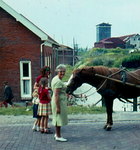 X-1359 Zierikzee. 's Heer Lauwendorp. Het paard van het draaiorgel van Rossen. Bij het paard W. v.d. Werf-Telle en ...