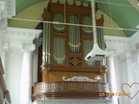 X-1615 Zierikzee. Nieuwe Kerk. Het uit 1848 daterende Kam & Van der Meulen orgel.