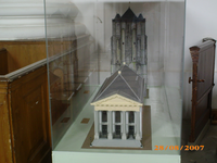 X-1616 Zierikzee. Nieuwe Kerk. Maquette van de kerk en de Sint Lievens Monstertoren..