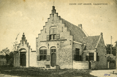 X-2037 Huize het Anker. Haamstede. Haamstede. Sluispad. Huize Het Anker. Een oude boerenwoning die tussen 1917 en 1918 ...