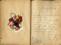 X-3725 Poëziealbum van Jannie Groenendijk te Zierikzee, begonnen toen zij 8 jaar oud was. Pagina 16