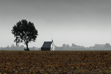 X-4897 Dreischor. Zorge'sweg. Een oud landarbeidershuisje in de polder