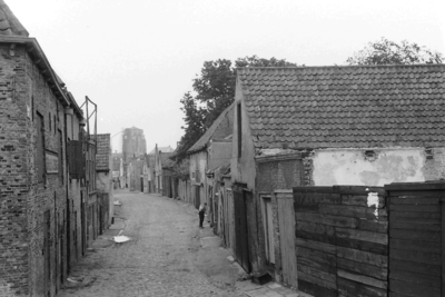 X-5181 Zierikzee. Karsteil. Vanaf de 19de eeuw 'Karsteil', voorheen 'Verbrande- of Verbornde Buijrte', 'Verbornebuurt'