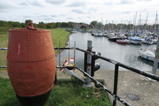 X-5435 Brouwershaven. Oosthavendijk. Sluisplateau. Zicht op de jachthaven